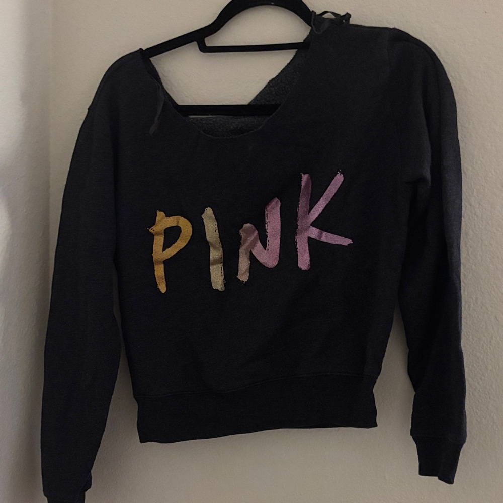 Victoria's Secret Black Off-the-Shoulder Sweater